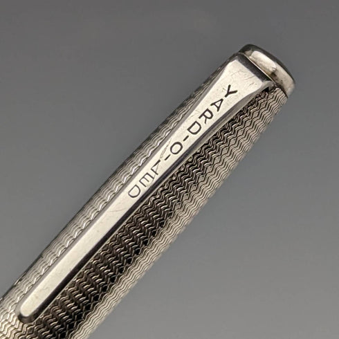 1981 British Vintage Yard O Red Sterling Silver Ballpoint Pen in Case